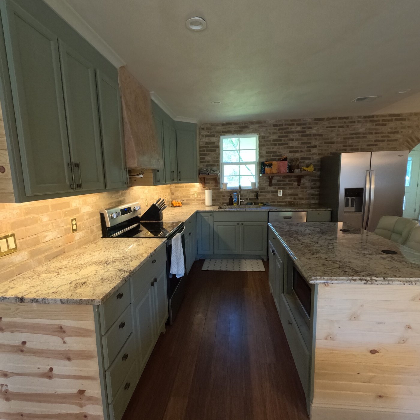 After: the finished kitchen