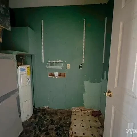 Before: the utility room